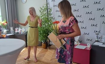 Svinīgā pieņemšana pie direktores.