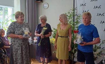 Svinīgā pieņemšana pie direktores.