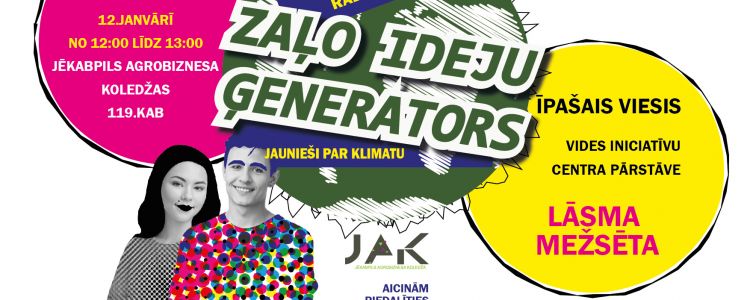 Radošais konkurss “ZAĻO IDEJU ĢENERATORS”