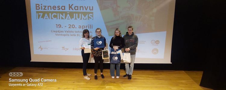 Apsveicam jauniešus konkursā  “Biznesa kanvu izaicinājums”